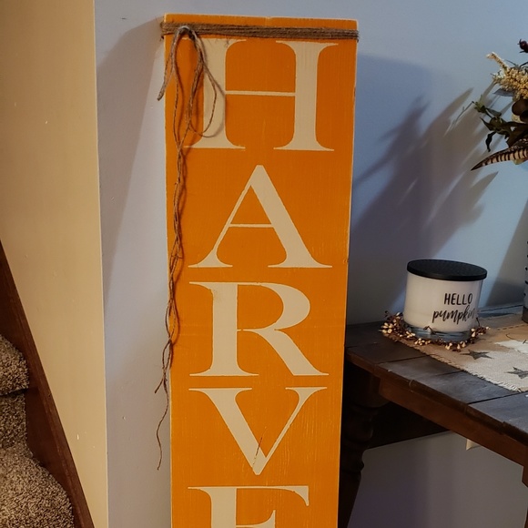 HANDMADE Other - NEW Farmhouse HARVEST 4' x 11" Fall Porch Sign